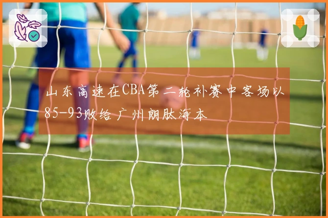 山东高速在CBA第二轮补赛中客场以85-93败给广州朗肽海本